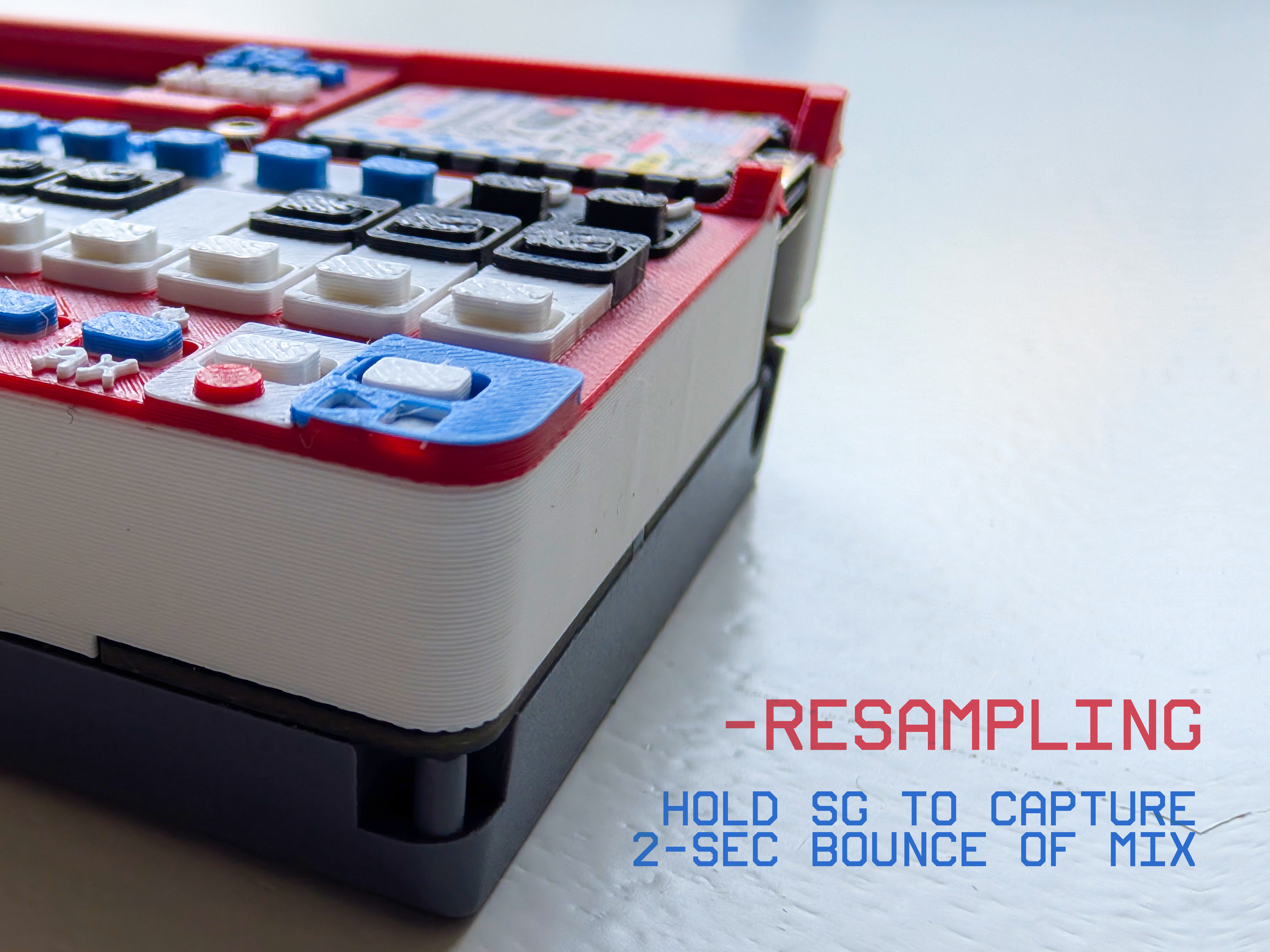 Resampling the engine mix onto a pad